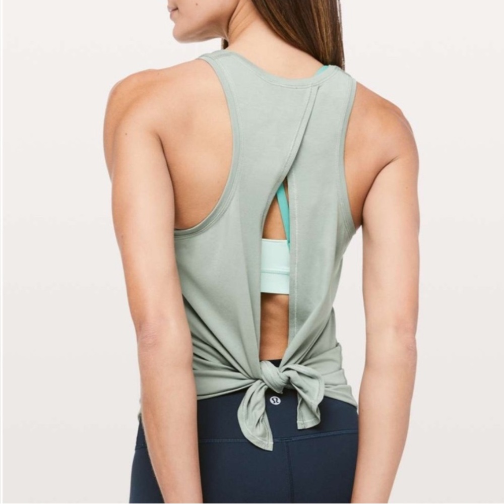 Lululemon All Tied Up Tank Green XS
